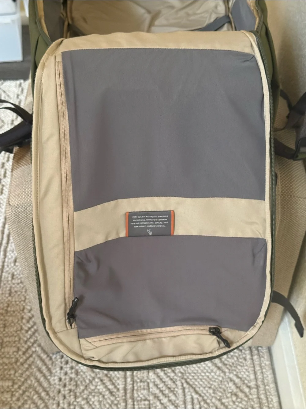 Bellroy Transit Backpack Plus 38L Ranger Green Recycled Adjustable Straps